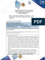 Guía de Actividades y Rúbrica de Evaluación - Unidad 1 - Fase 1 - Revisión de Contenidos y Elaboración de Mapa de Conceptos