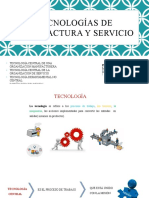 Tecnología de Manufactura y Servicio