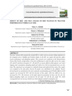 Effect of Disc and Tilt Angles of Disc P