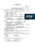 Third Quarter - Summative Test in Science 3