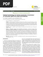 Catalyst Technology For Biofuel Production Conversion of Renewable Lipids Into Biojet and Biodiesel-English