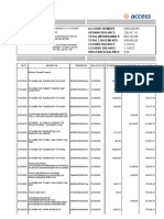 Account Statement Summary Details