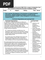 Grade 8 History Lesson Plan 1