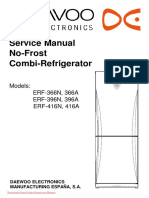 Service Manual No-Frost Combi-Refrigerator: Models: ERF-366N, 366A ERF-396N, 396A ERF-416N, 416A