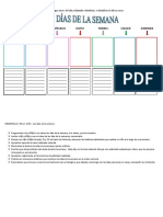 FICHA Dias de La Semana