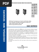 S40 Series: Microprocessor-Based Miniature Sensors