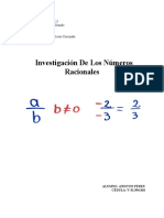 Investigación de Los Números Racionales