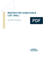 Restricted Substance List (RSL) : March 2020 - 21st Edition