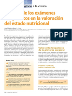 Utilidad de Los Exámenes Bioquímicos en La Valoración Del Estado Nutricional