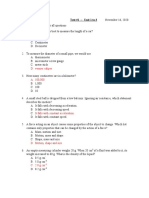 B. Meter: Introductory Physics 1 Test #1 - Unit 1 To 3 Multiply Choices - Answer All Questions