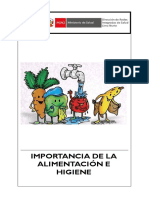 Sesión Educativa Incidencia Mala Alimentación e Higiene