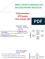 Molecular Orbital Theory in Homonuclear and Heteronuclear Diatomic Molecules