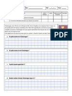 Évaluation Histoire: Questionnaire Charlemagne CM1