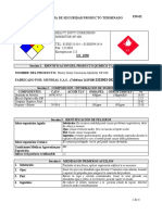 Hoja de Datos de Seguridad MSDS SP 400 Aerosol