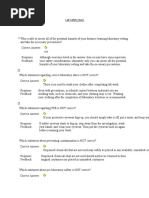 Lab Safety Quiz