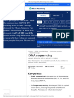 DNA Sequencing (Article) - Biotechnology - Khan Academy