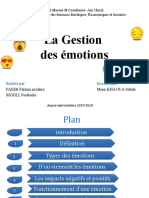 La Gestion Des Émotions1