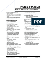 PIC18 (L) F2X/45K50 USB Flash MCU Product Brief