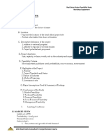 Contents of The PFS: I. Project Summary