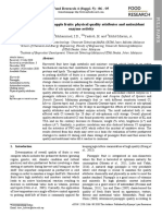 Chilling Injury in Pineapple Fruits - Physical Quality Attributes and Antioxiadnt Enzyme Activity