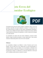 Siete Erres Del Consumidor Ecológico