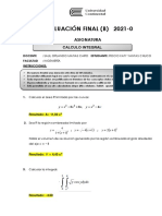 EXAMEN FINAL B - Propuesto - Calculo INTEGRAL