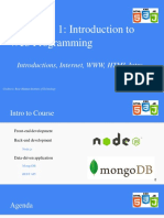 CH 1 Web Programming Intro