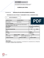 Formato CV - Especialista en Fortalecimiento Municipal 2021