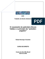 Trabalho Ambiental - Exxon Valdez e Princípio Do Poluidor-Pagador