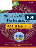 Analysis of Pupil Performance: Mathematics