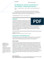 Social Media Use and Its Connection To Mental Health: A Systematic Review