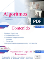 Algoritmos Conceptualización Representación Codificación