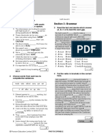 B2 First Unit 2 Test: Section 1: Vocabulary Section 2: Grammar