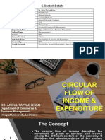 (Sample) Circular Flow of Incom & Expenditure