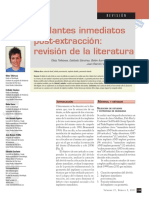 Art.1. Revision Implantes Inmediatos Post-Extraccion