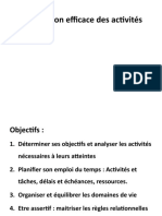 Planification Efficace Des Activités