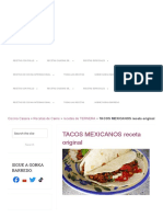 TACOS MEXICANOS Receta - Recetas de Cocina Casera y Fácil