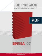 PEISA Lista de Precios 03-07