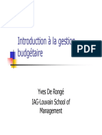 Introduction À La Gestion Budgetaire