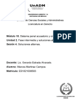 Módulo 18. Sistema Penal Acusatorio y Oral. Unidad 2. Fase Intermedia y Soluciones Alternas. Sesión 4. Soluciones Alternas