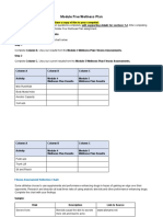 Module Five Wellness Plan