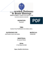 Planificacion Diaria y de Unidad Jose Ramon (Examen Final)