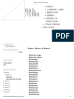 Ritmos - Partituras para Batería