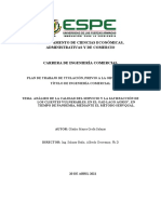 Evaluación de La Percepción de La Calidad de Los Servicios Municipales GAD Mediante El Modelo SERVPERF DEL CANTON LAGO AGRIO