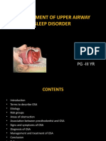 Management of Upper Airway Disorder