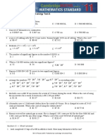 Chapter 4 Measurement and Energy Test A: Section I - Multiple Choice