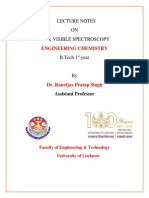 UV Visible Spectroscopy Notes