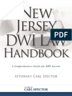 New Jersey DWI Law Handbook Carl Spector