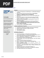 Sudhir Sap-Solman Resume