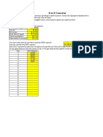 R & D Converter: Inputs